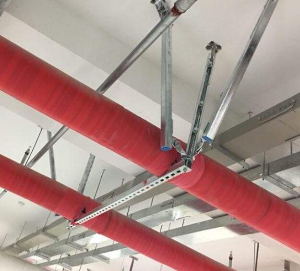 抗震支架布點風管管道橋架抗震支架距離規范標準